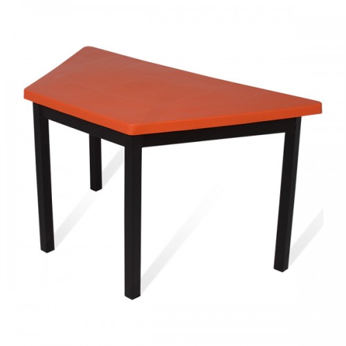 Mesa infantil trapezoidal individual cub. polipropileno 