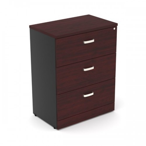 Archivero melamina horizontal 3 gavetas 