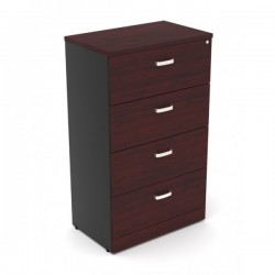 Archivero melamina horizontal 4 gavetas 